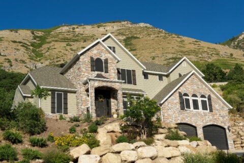 A home with landscape enhancements by Thrive Landscape Services