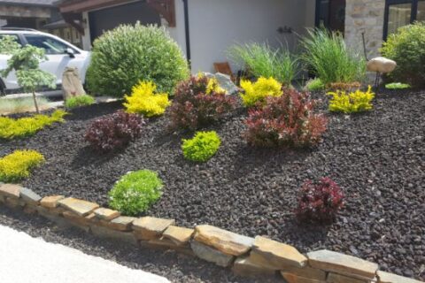 A xeriscaped yard by Thrive Landscape Services