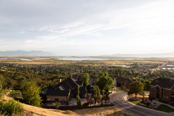 Aerial view of Farmington, Utah